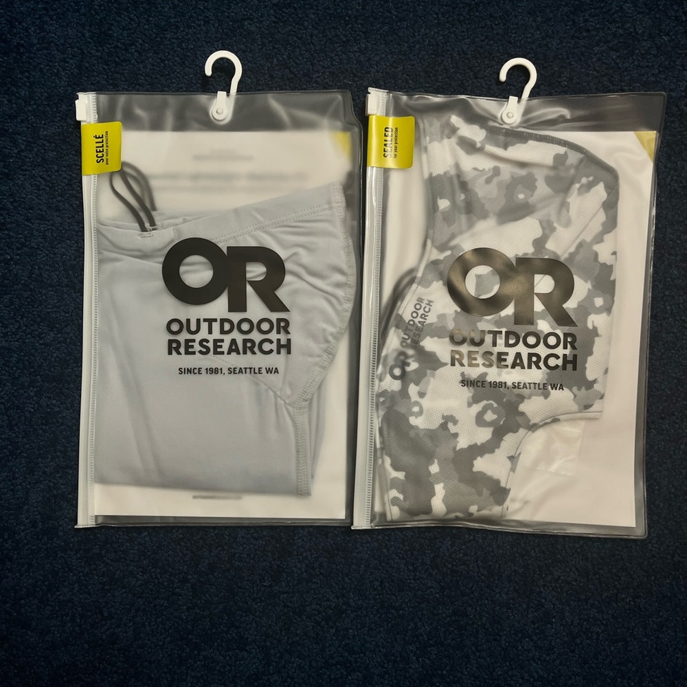 Outdoor Research Gray and Camouflage Face Masks